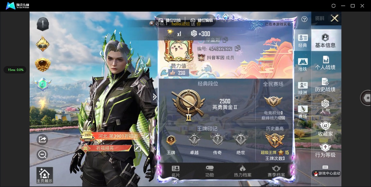 HPQM3339809和平精英账号详情图17