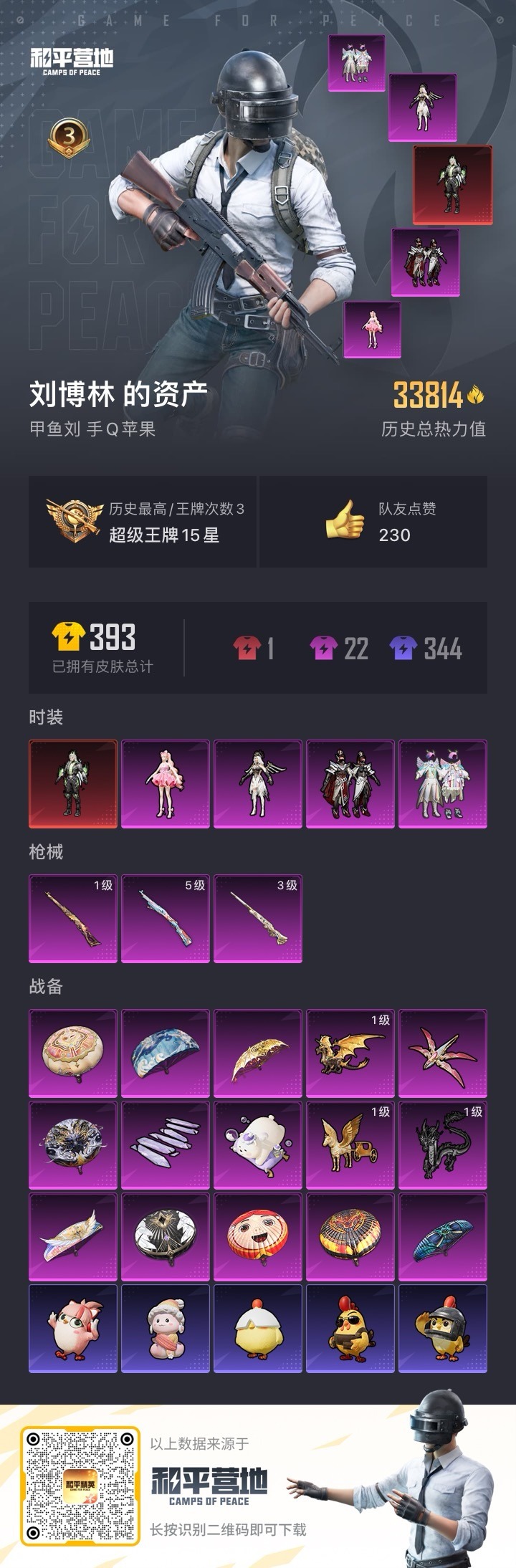 HPQM3339809和平精英账号详情图16