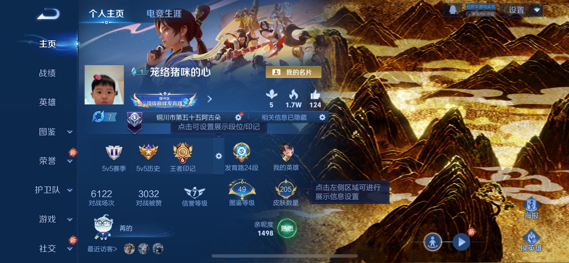 王者荣耀账号苹果QQV8 2典藏 12传说 125英雄 205皮肤 典藏英雄武则天 可修改实名 优质装备:杀手不太冷,弑