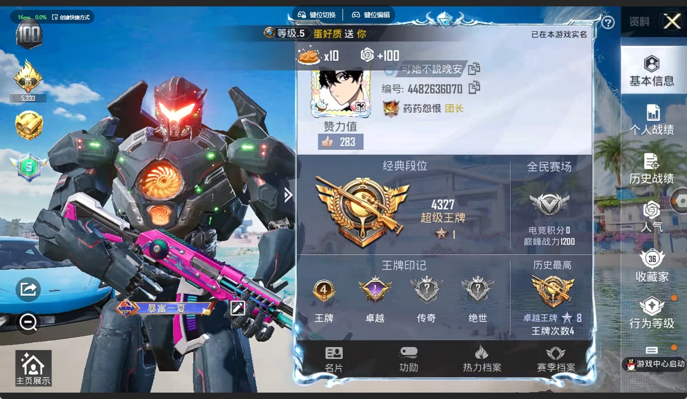 HPQM475726和平精英账号详情图4