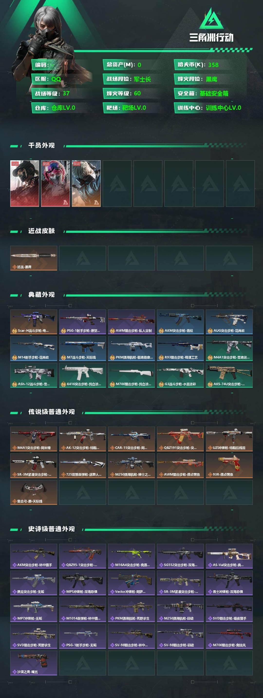 SJZCMW342151三角洲行动账号详情图2