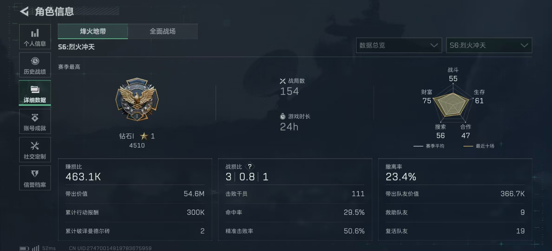 SJZQM439442三角洲行动账号详情图6