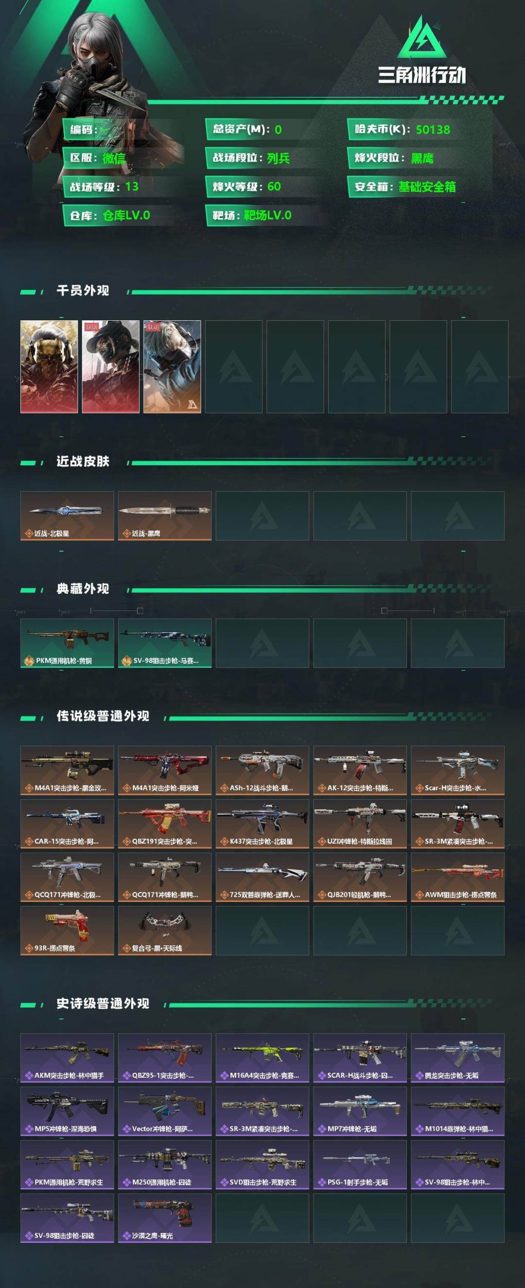 SJZCMW342234三角洲行动账号详情图2