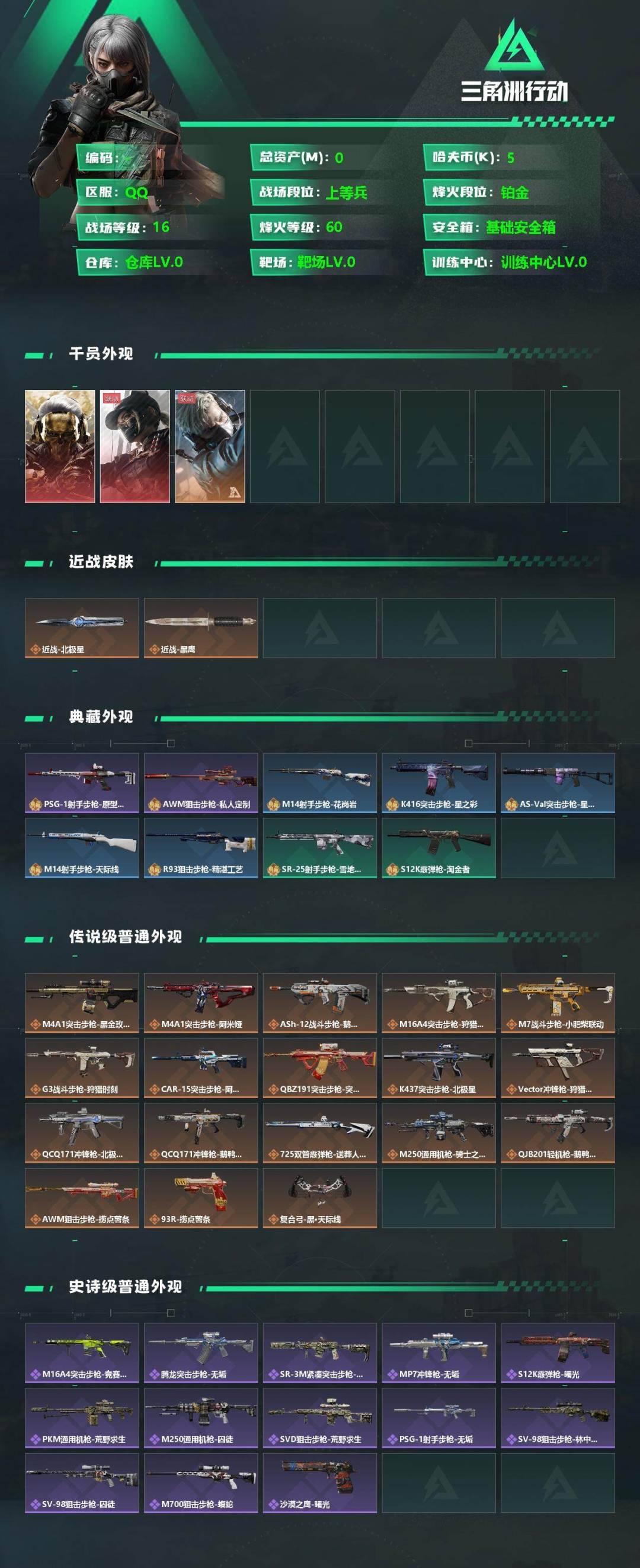 SJZCMW342261三角洲行动账号详情图2 SJZCMW342261三角洲行动账号详情图2