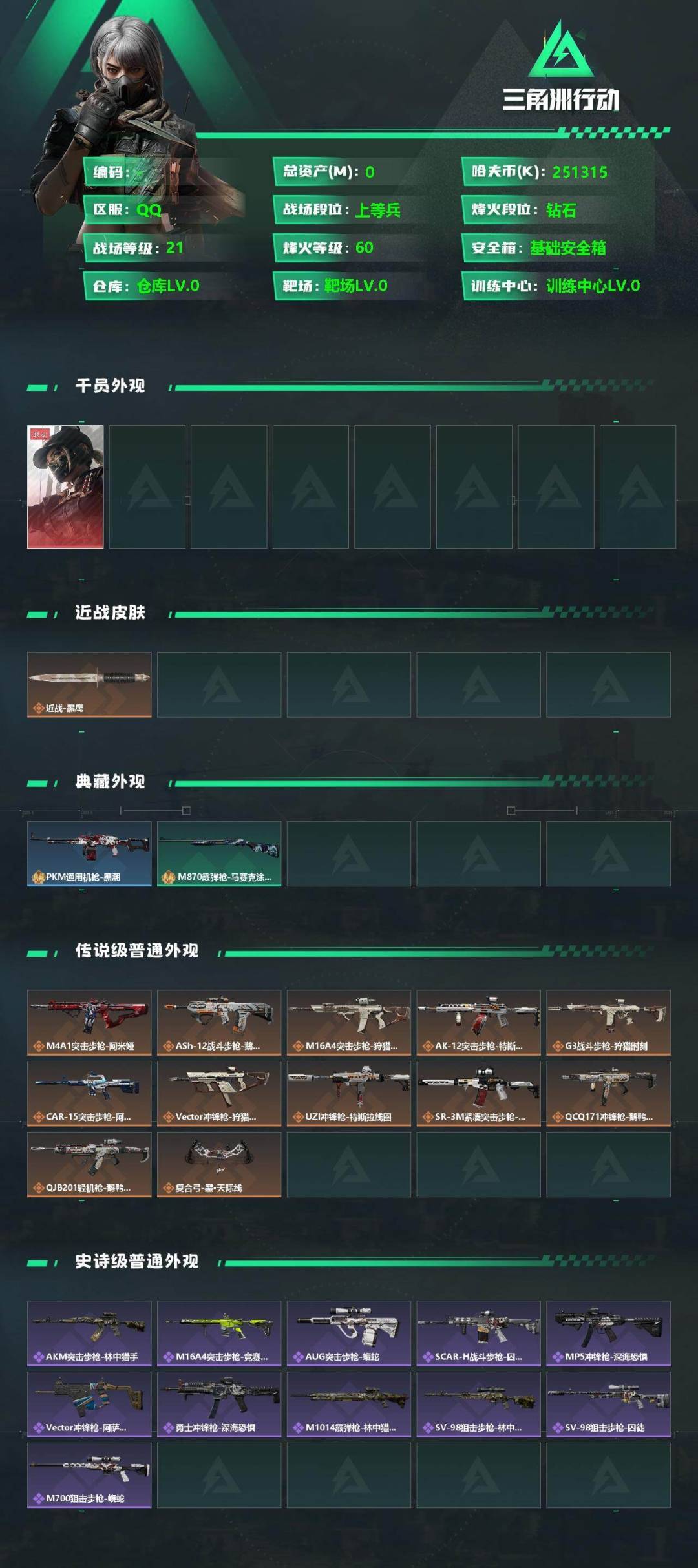 SJZCMW342139三角洲行动账号详情图2