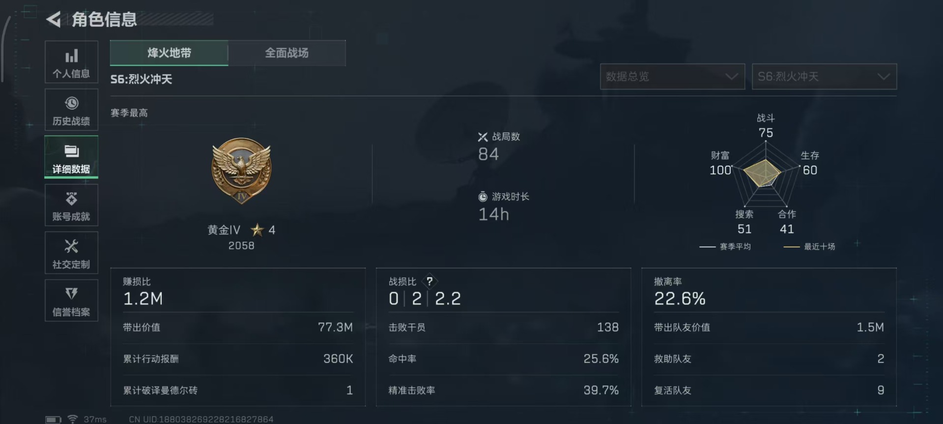 SJZCMW342275三角洲行动账号详情图4