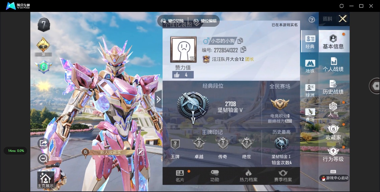 HPQM476028和平精英账号详情图3