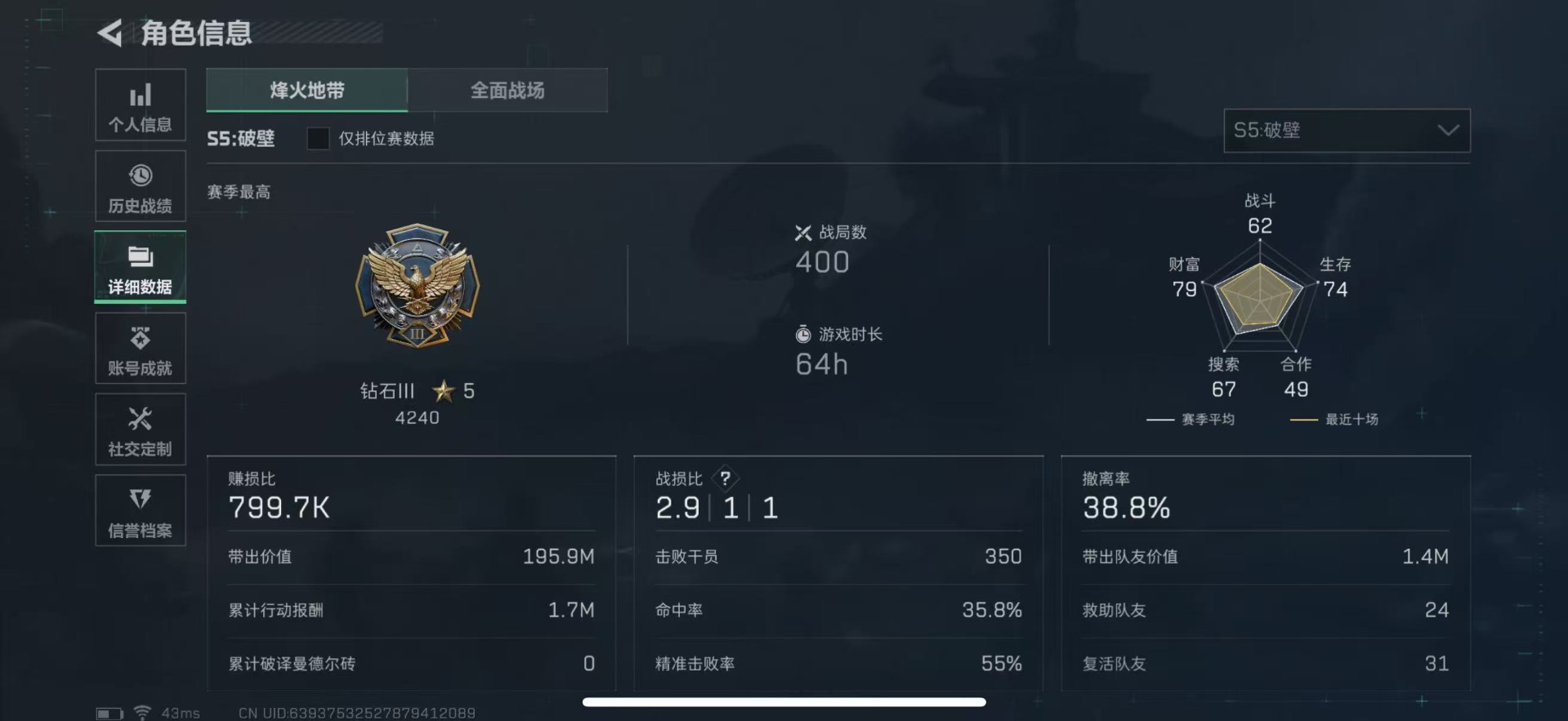 SJZCMW354820三角洲行动账号详情图6