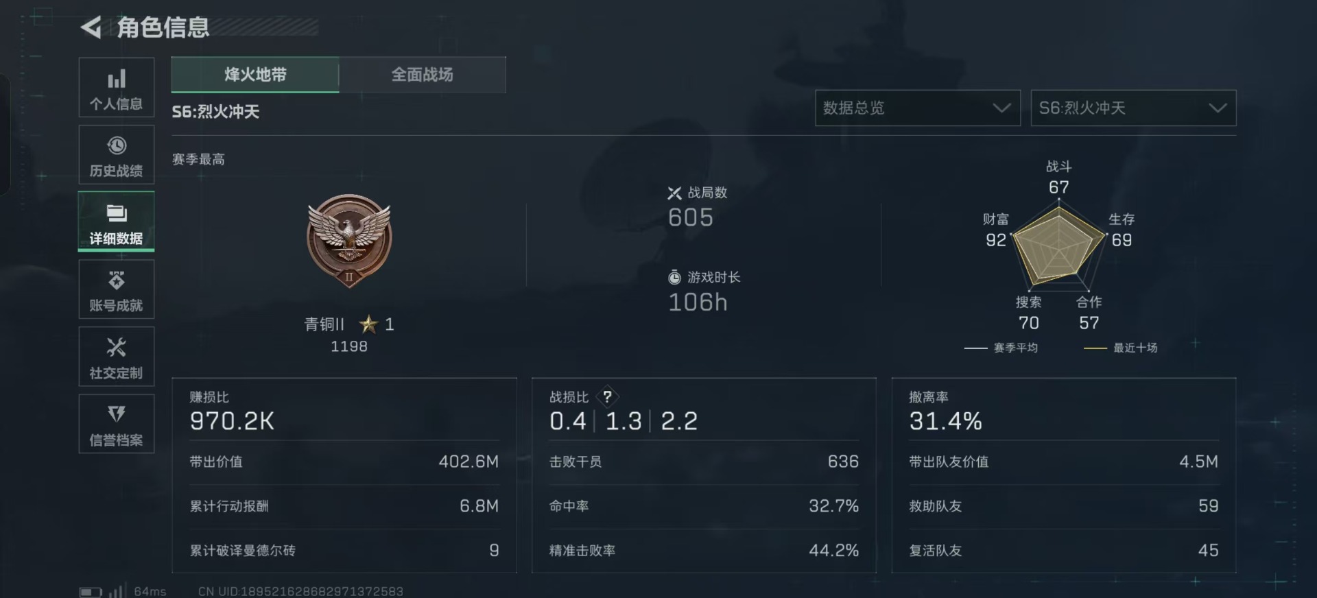 SJZCMW354945三角洲行动账号详情图32