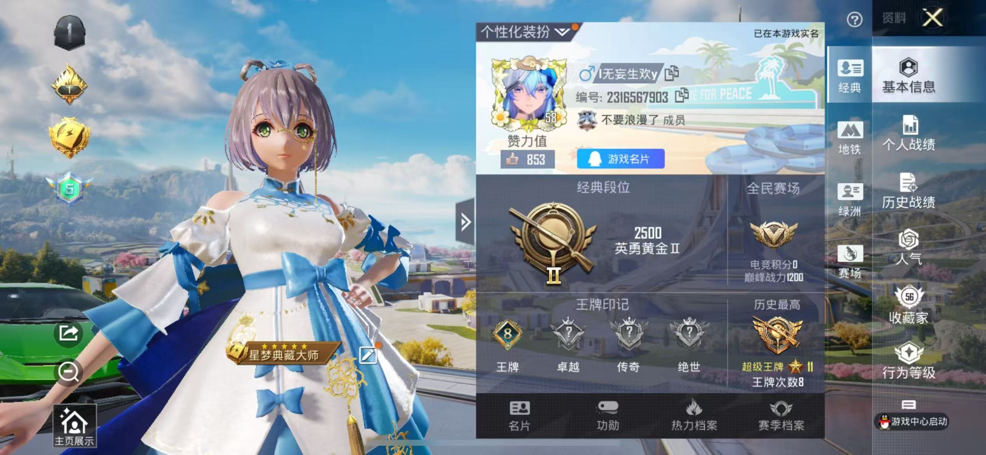 HPQM3374265和平精英账号详情图3 HPQM3374265和平精英账号详情图3