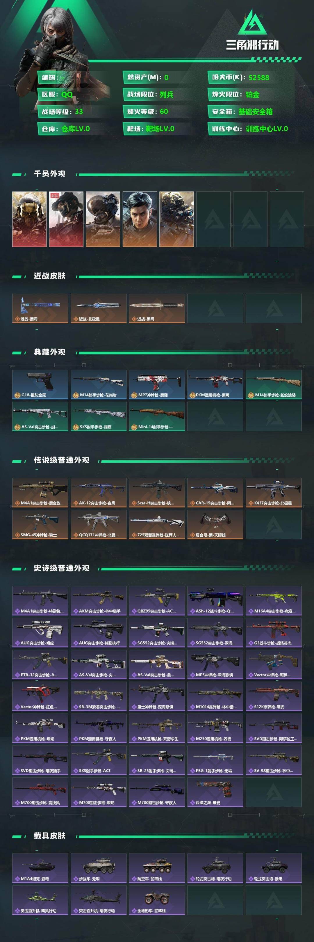 SJZQM355833三角洲行动账号详情图4