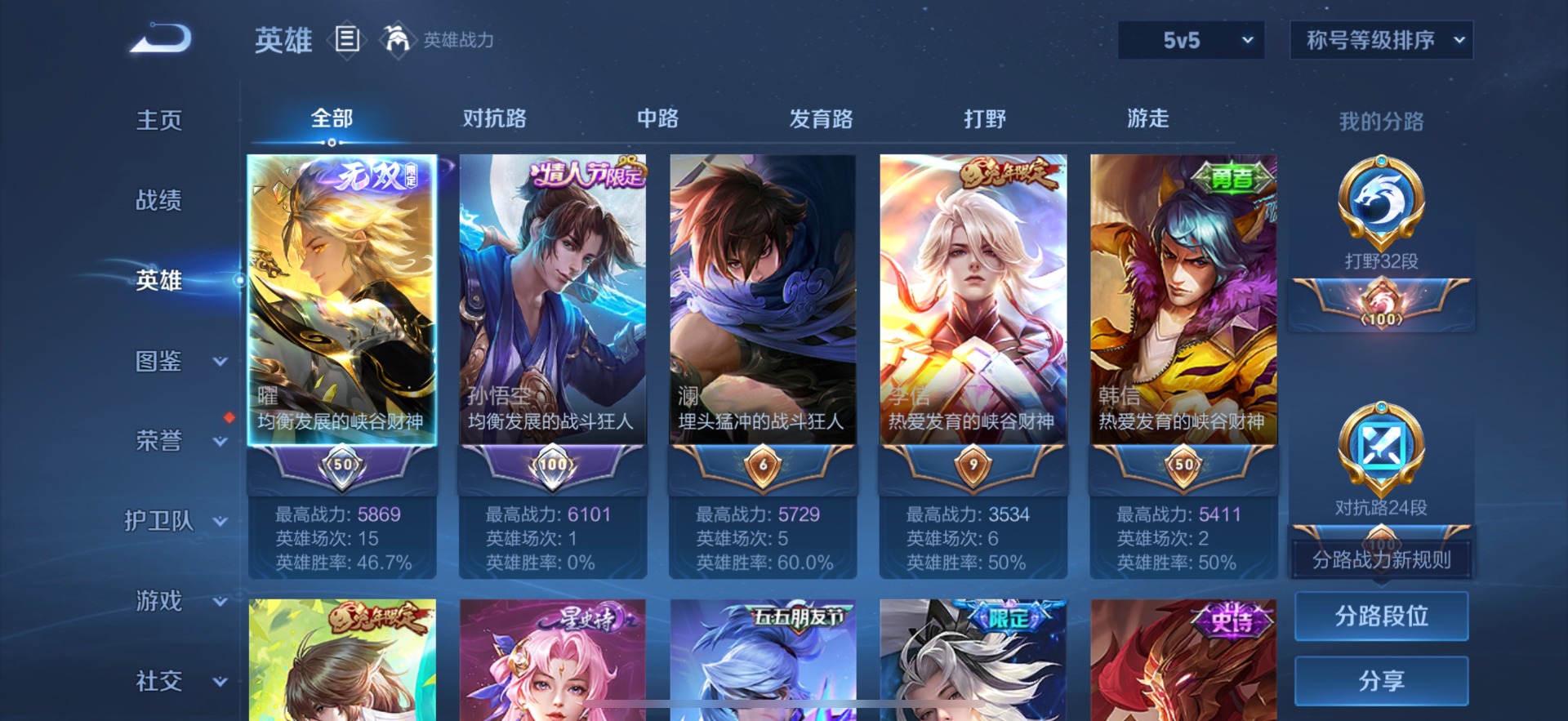 WZCMW3361234王者荣耀账号详情图4