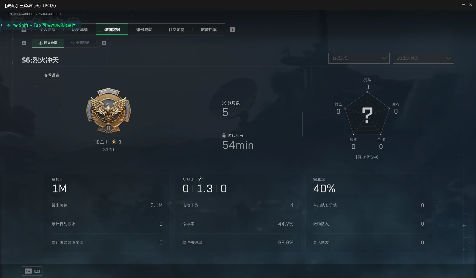 SJZCMW358966三角洲行动账号详情图4