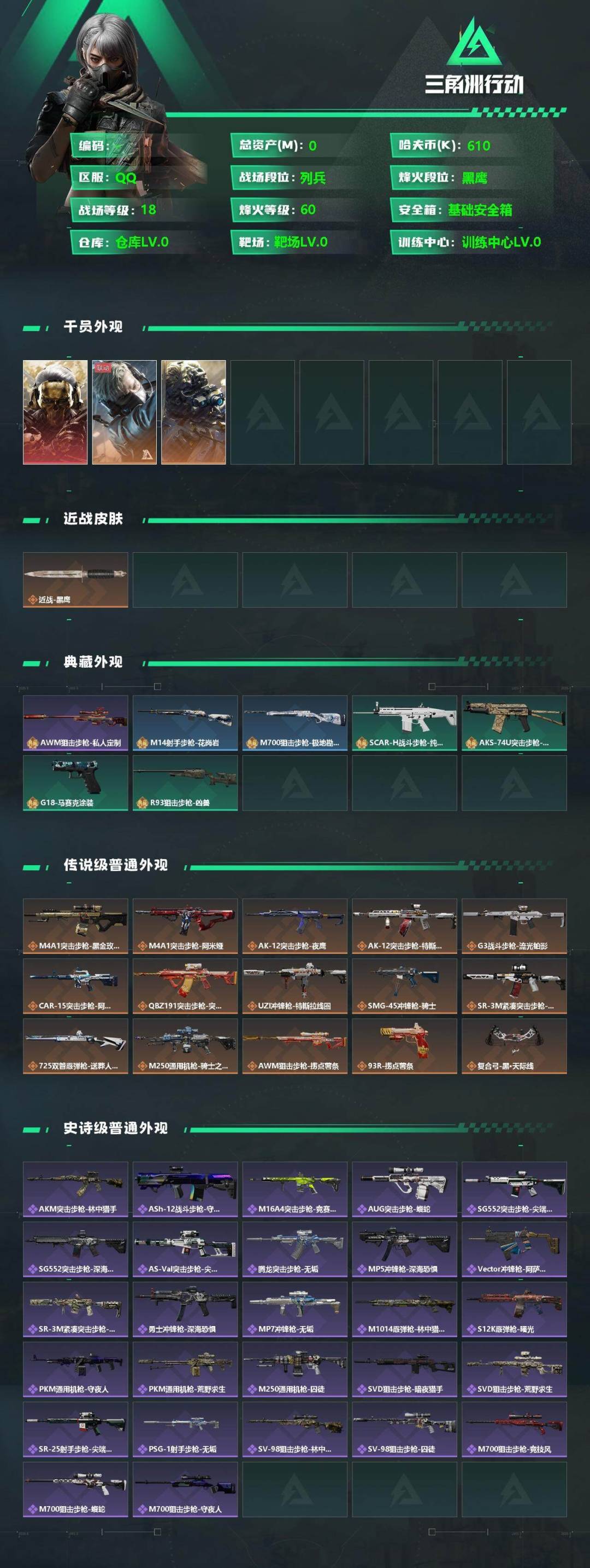 SJZCMW359056三角洲行动账号详情图2