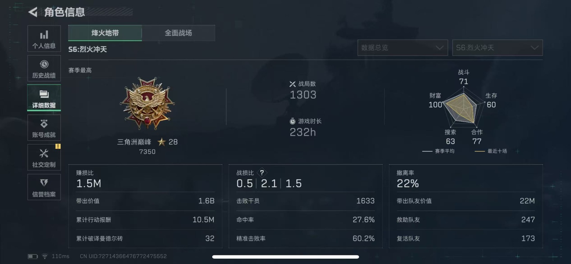 SJZCMW359089三角洲行动账号详情图4