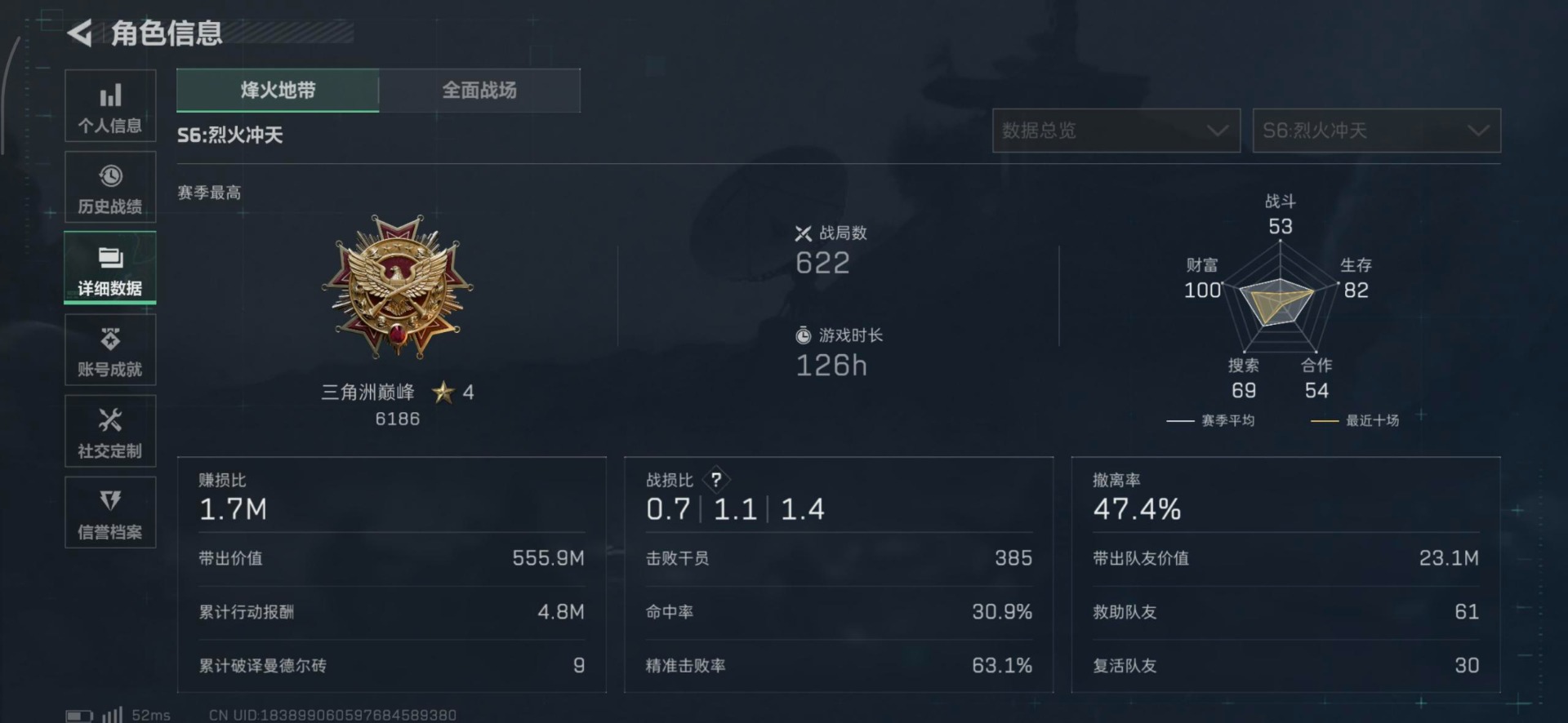 SJZQM357080三角洲行动账号详情图6