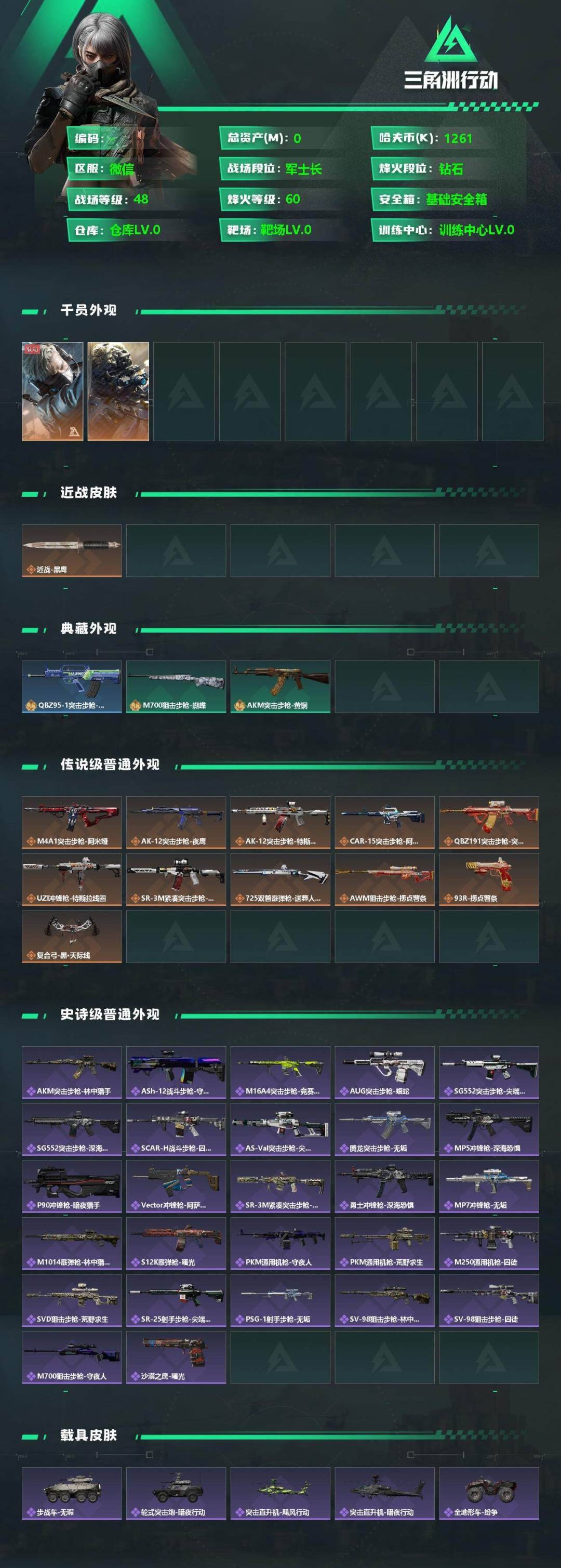SJZQM357156三角洲行动账号详情图4 SJZQM357156三角洲行动账号详情图4
