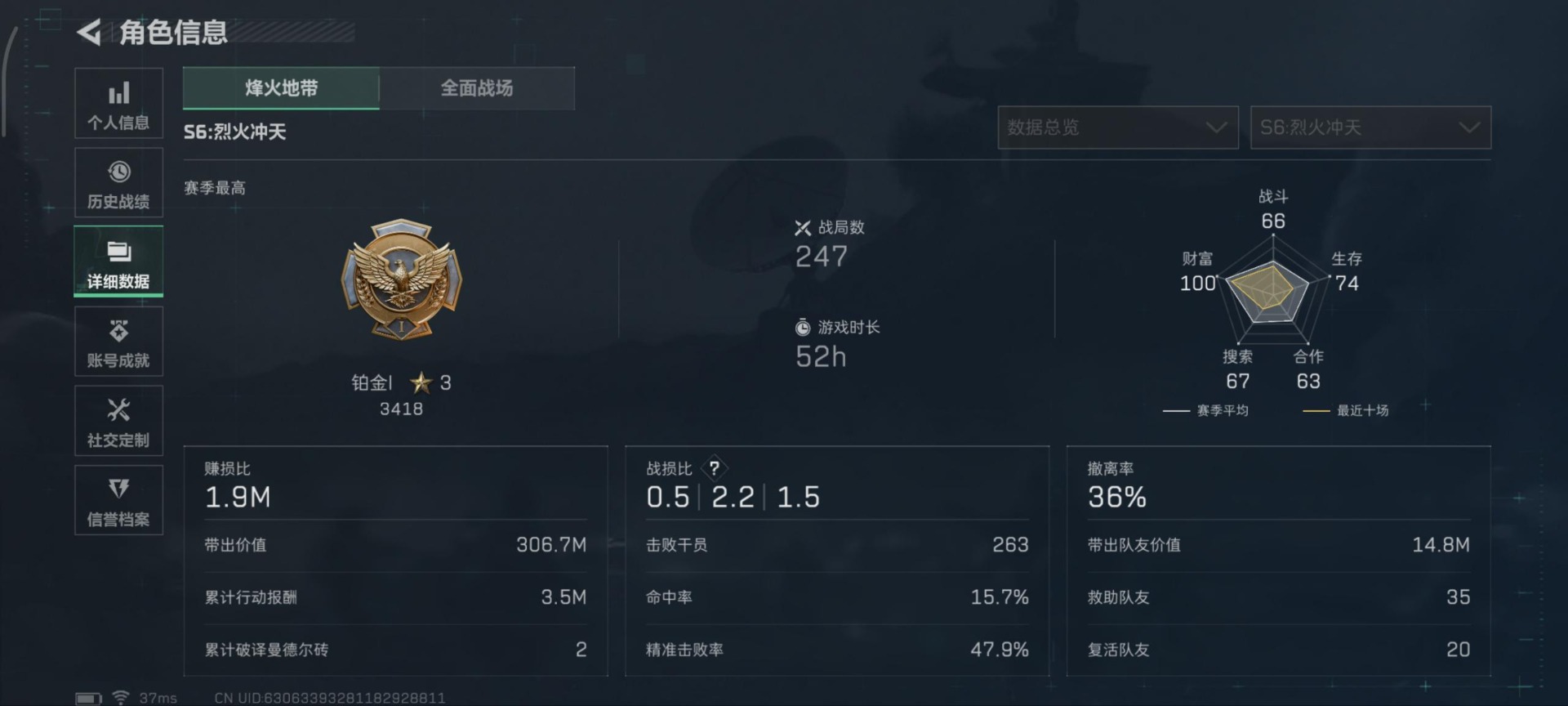 SJZQM357782三角洲行动账号详情图36