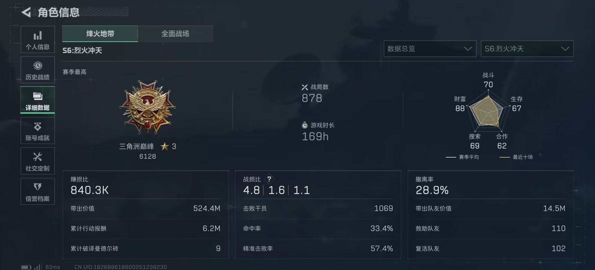 SJZQM357810三角洲行动账号详情图6 SJZQM357810三角洲行动账号详情图6