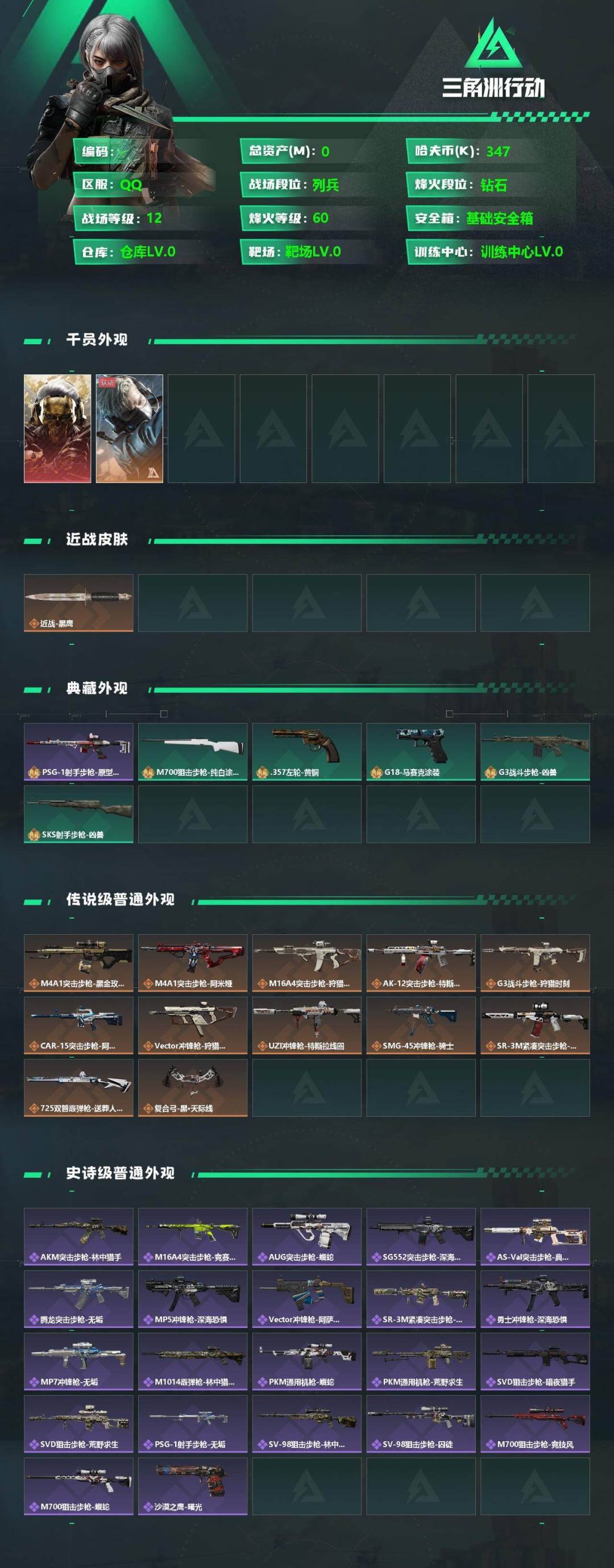SJZCMW360172三角洲行动账号详情图2