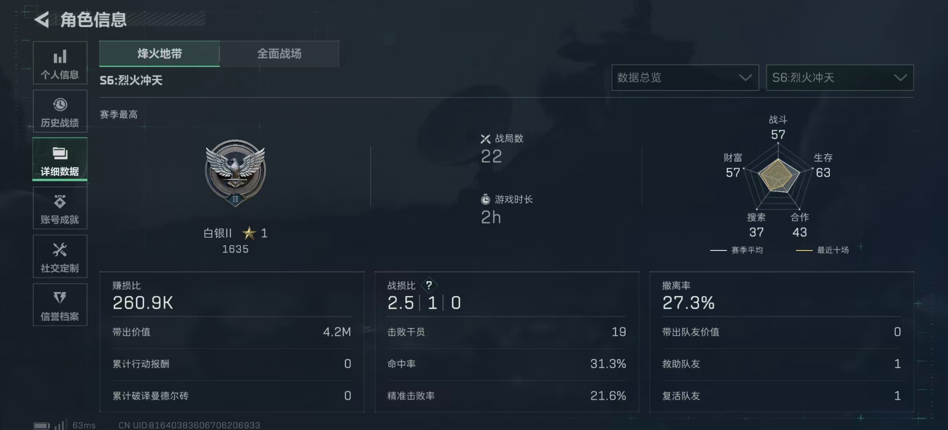 SJZCMW360173三角洲行动账号详情图4