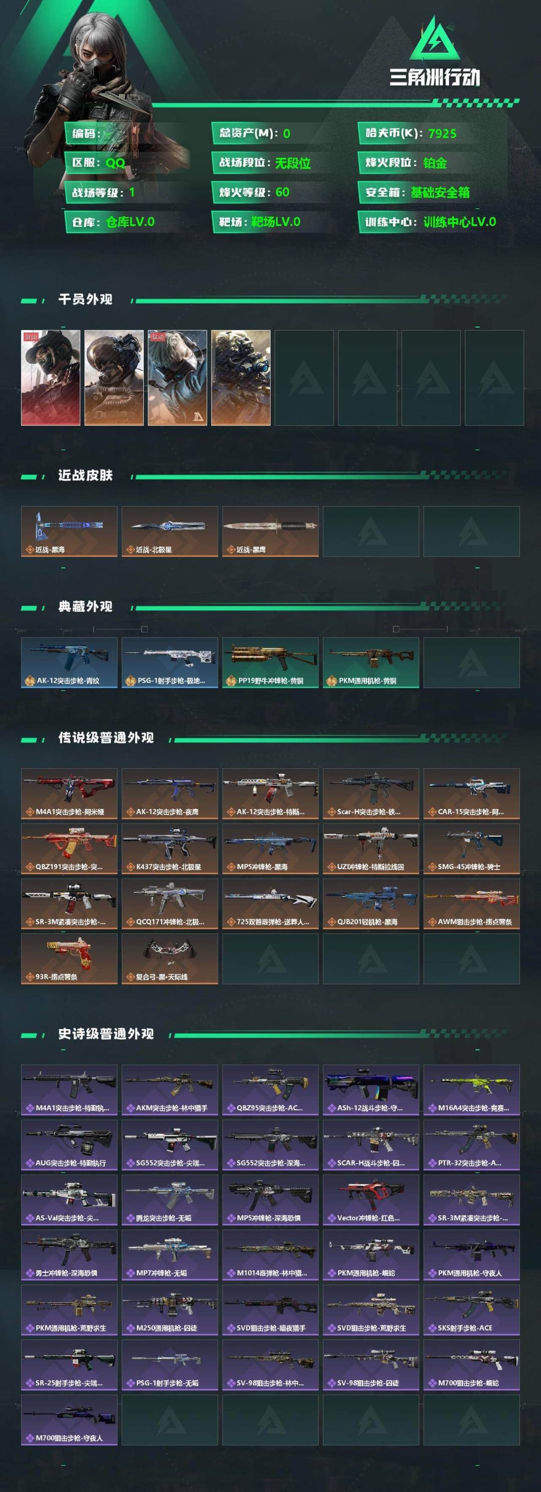 SJZCMW360174三角洲行动账号详情图2 SJZCMW360174三角洲行动账号详情图2
