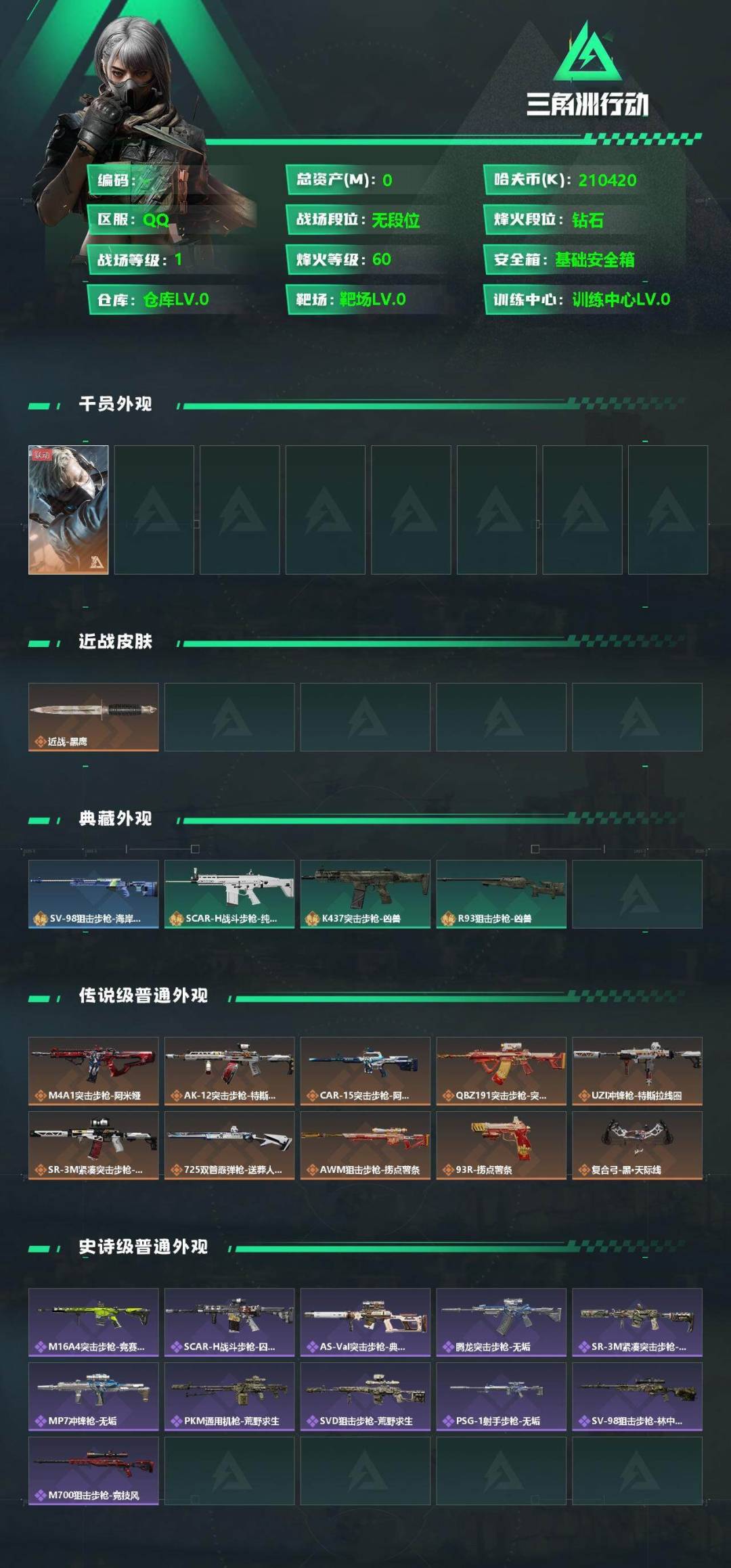 SJZCMW361092三角洲行动账号详情图2