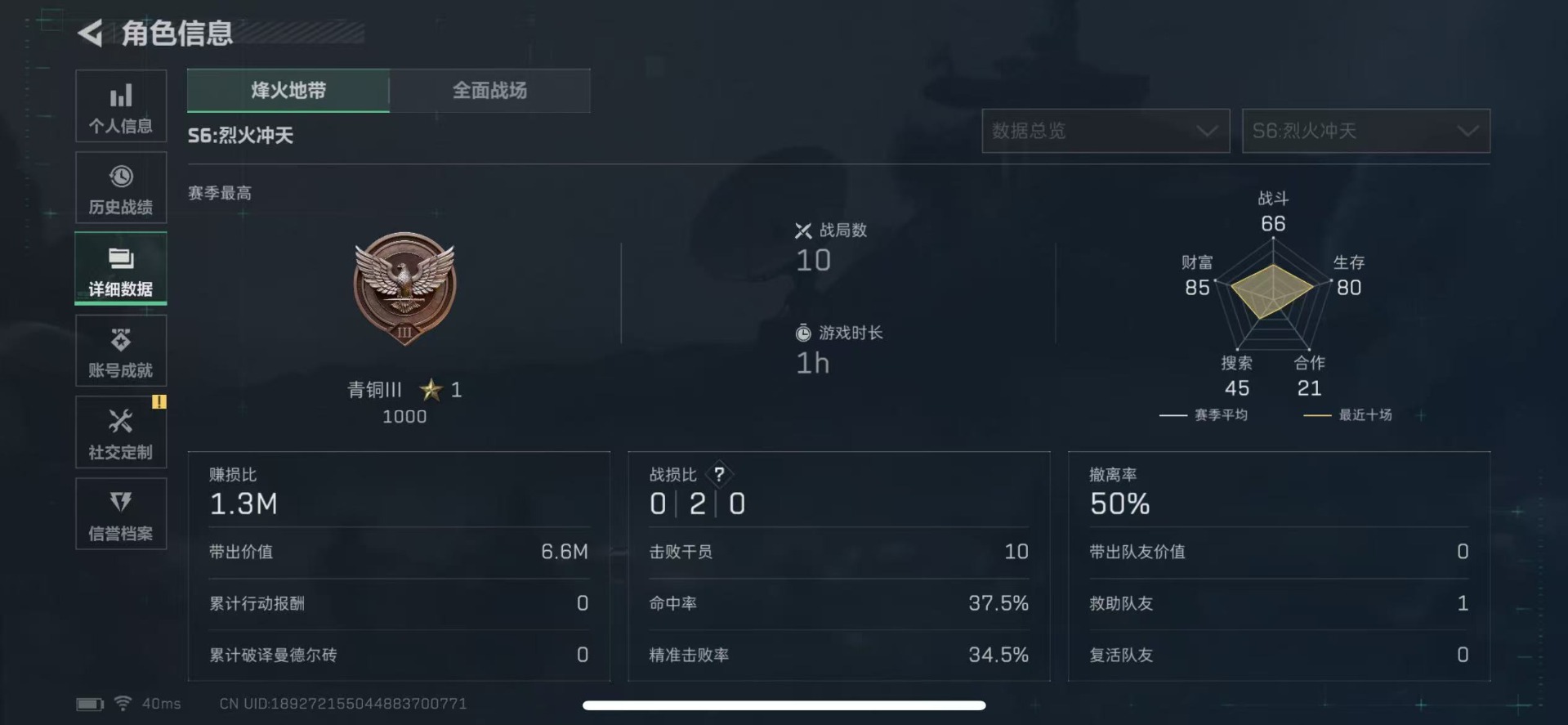 SJZCMW361407三角洲行动账号详情图3