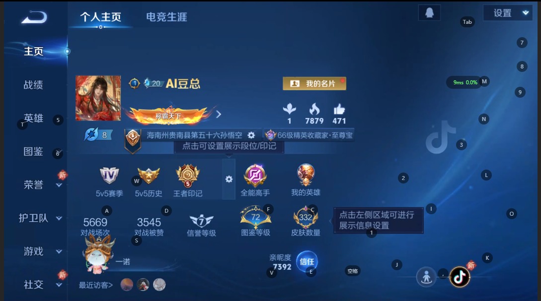 WZQM3372624王者荣耀账号详情图5