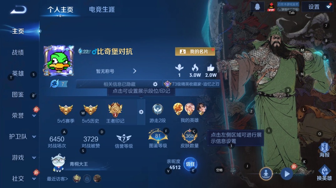 WZQM3374644王者荣耀账号详情图6 WZQM3374644王者荣耀账号详情图6