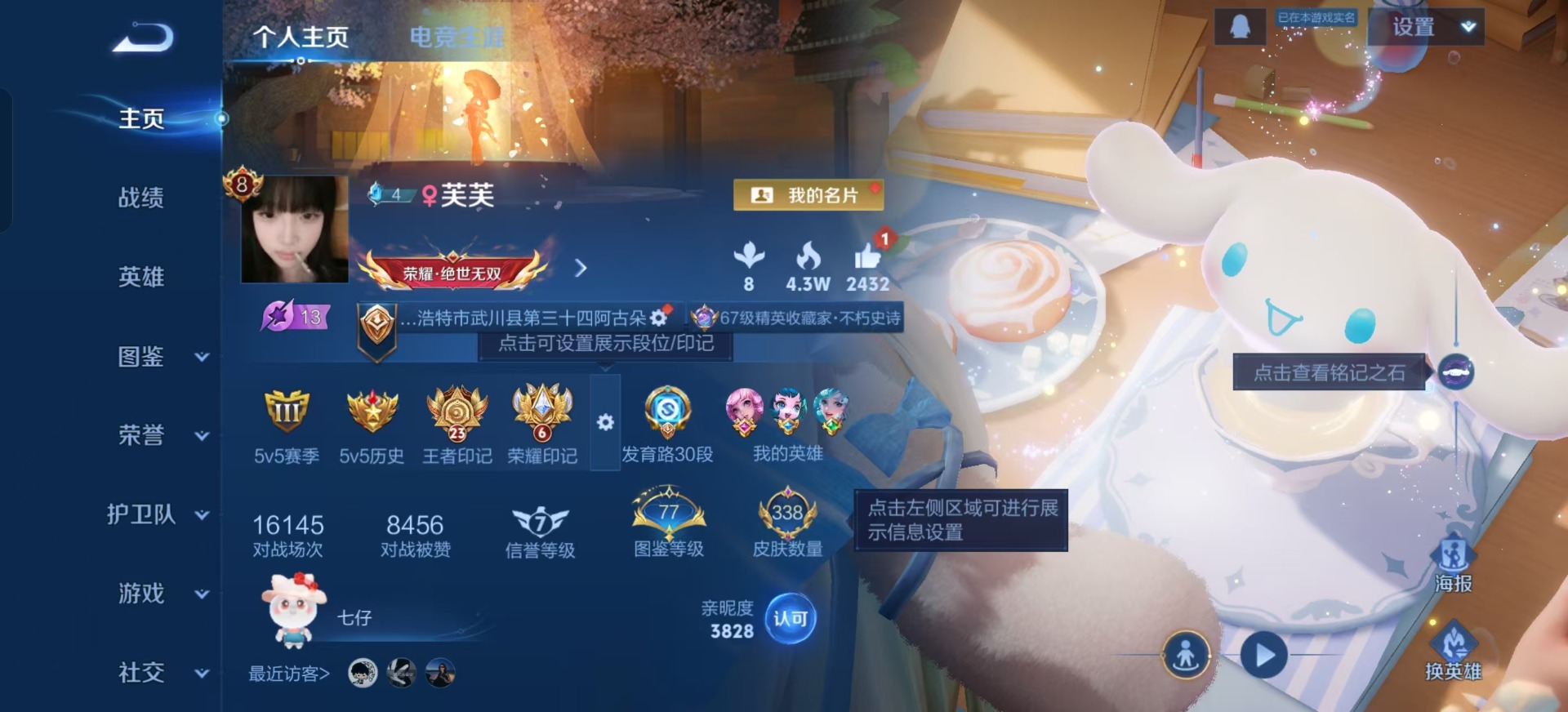 WZCMW3430860王者荣耀账号详情图7 WZCMW3430860王者荣耀账号详情图7