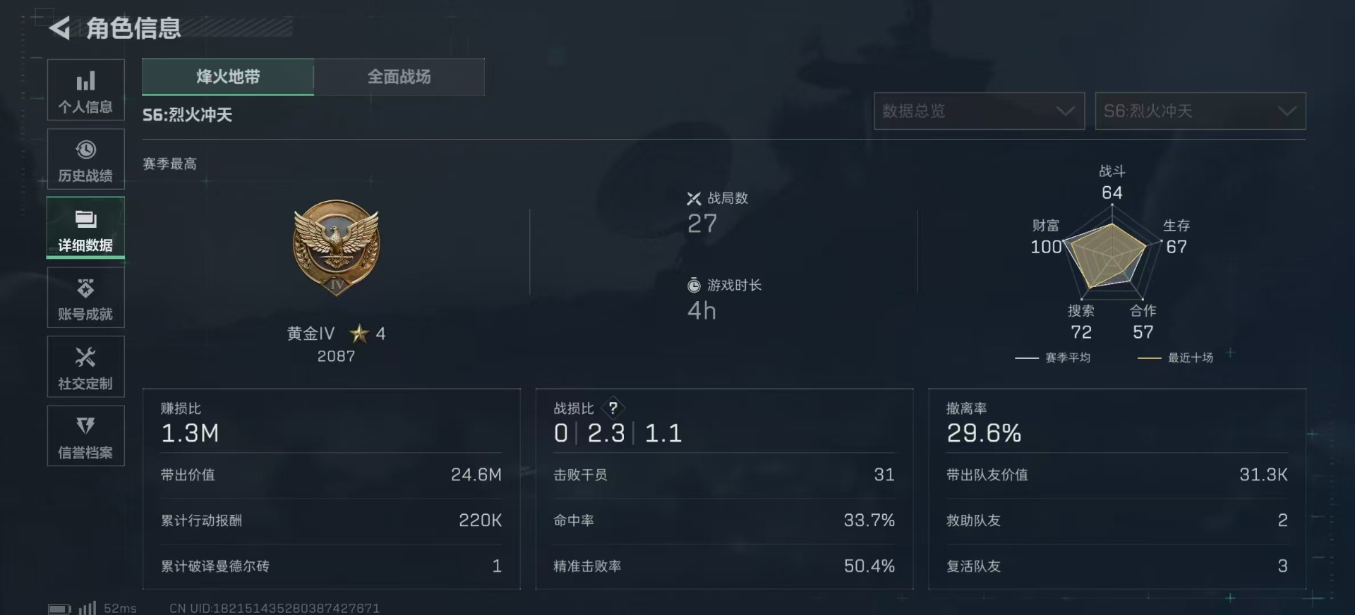 SJZCMW394230三角洲行动账号详情图4