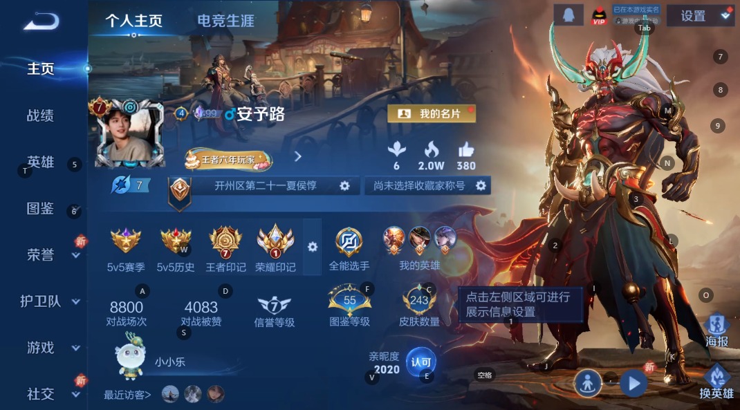 WZQM3375608王者荣耀账号详情图4