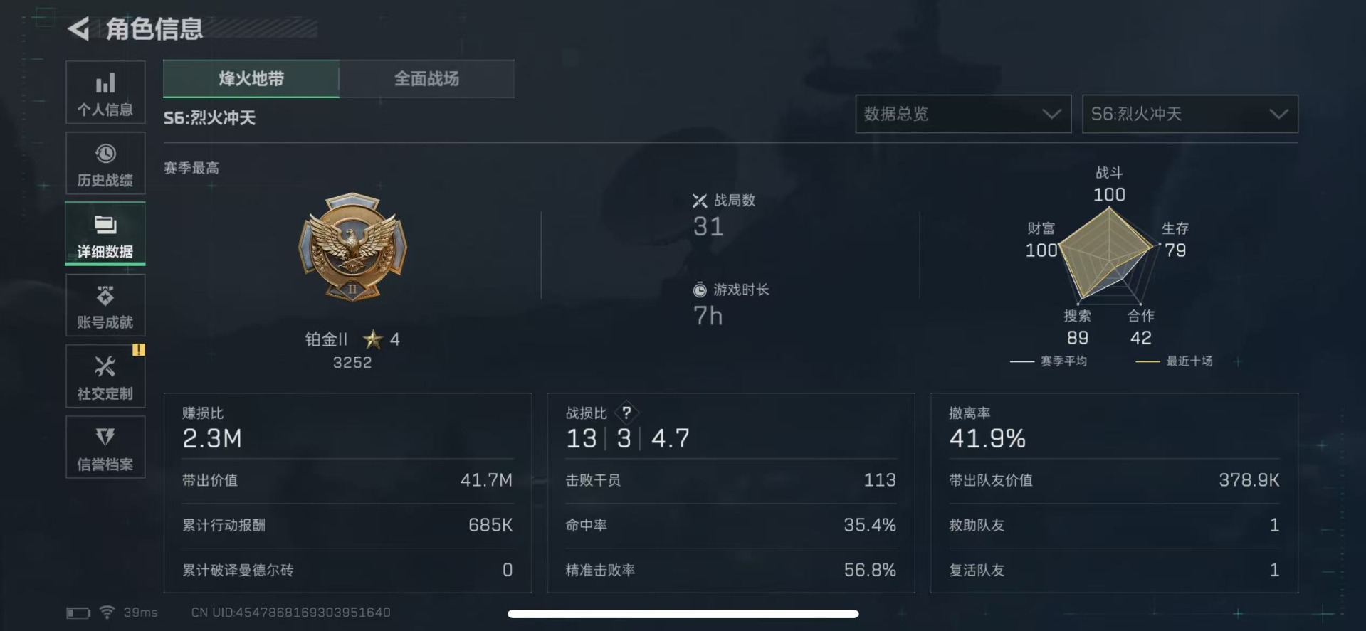 SJZQM365052三角洲行动账号详情图11