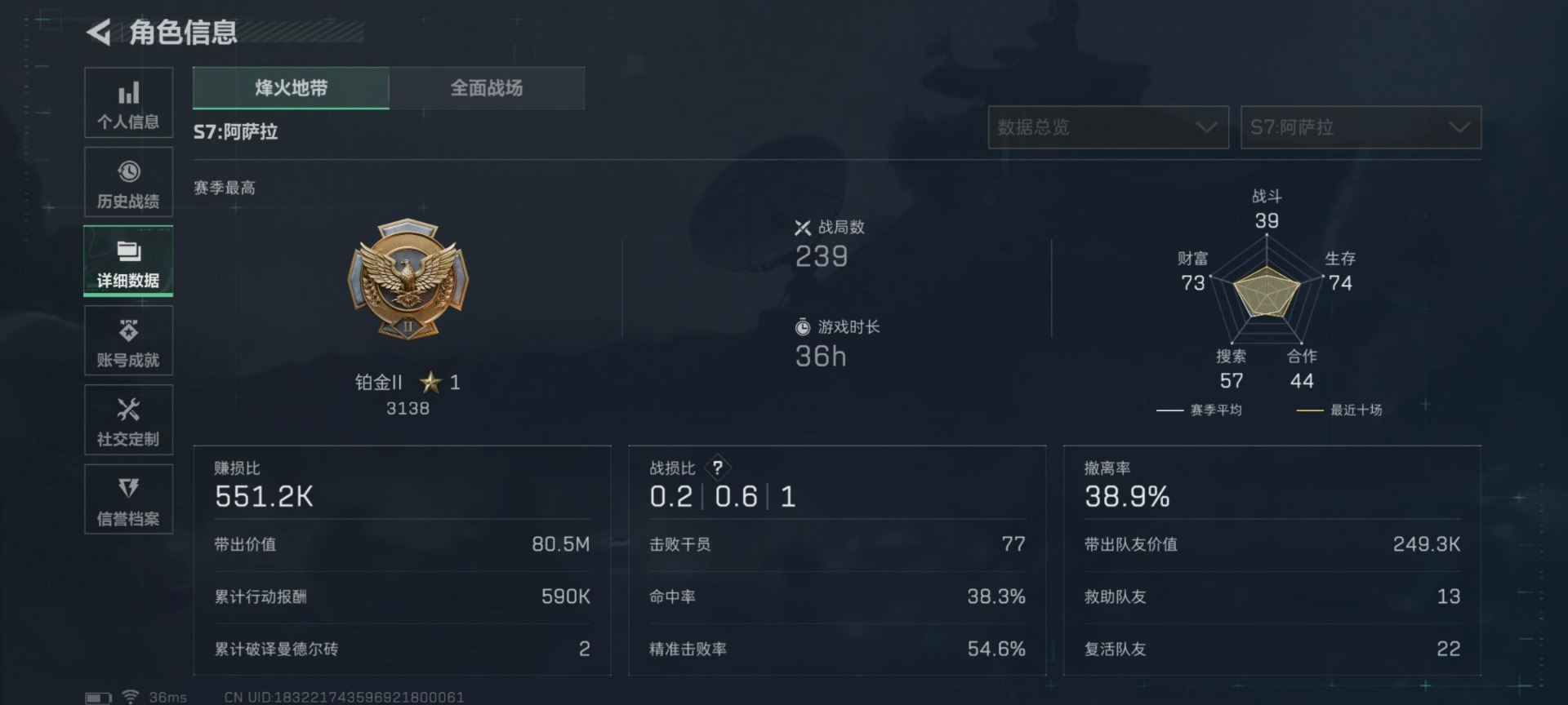 SJZCMW366204三角洲行动账号详情图3