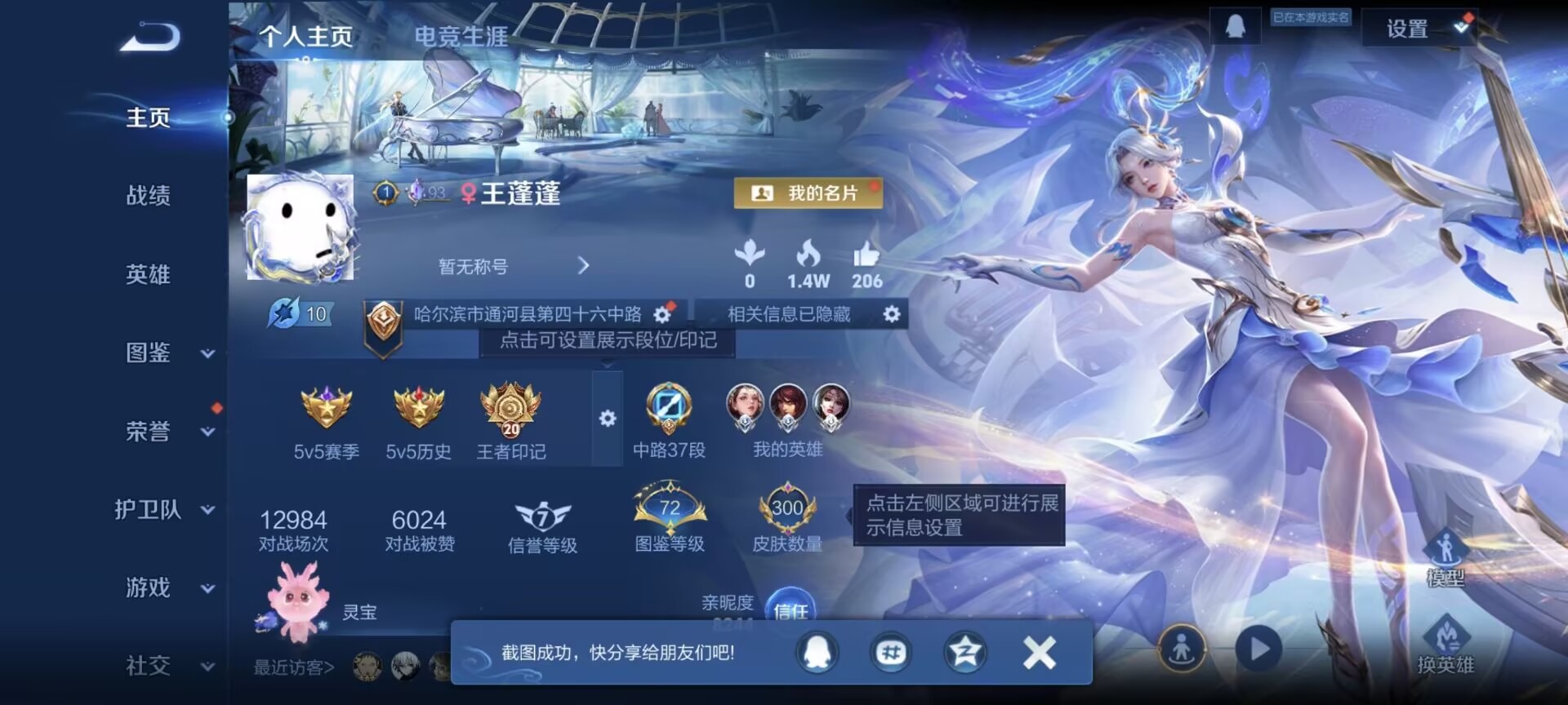 WZQM3385285王者荣耀账号详情图17 WZQM3385285王者荣耀账号详情图17