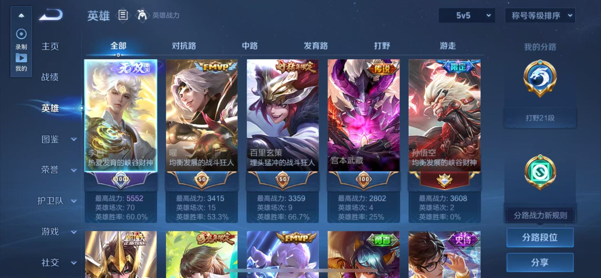 WZCMW3388847王者荣耀账号详情图5