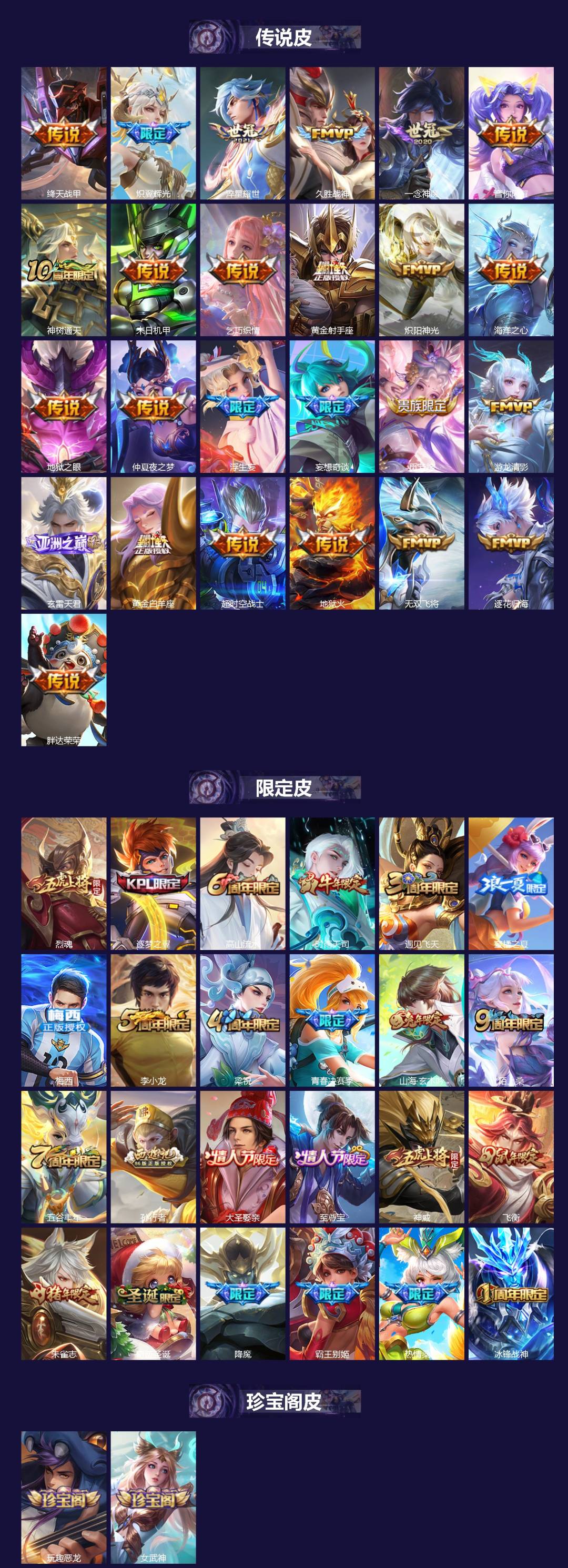 WZQM3387422王者荣耀账号详情图3