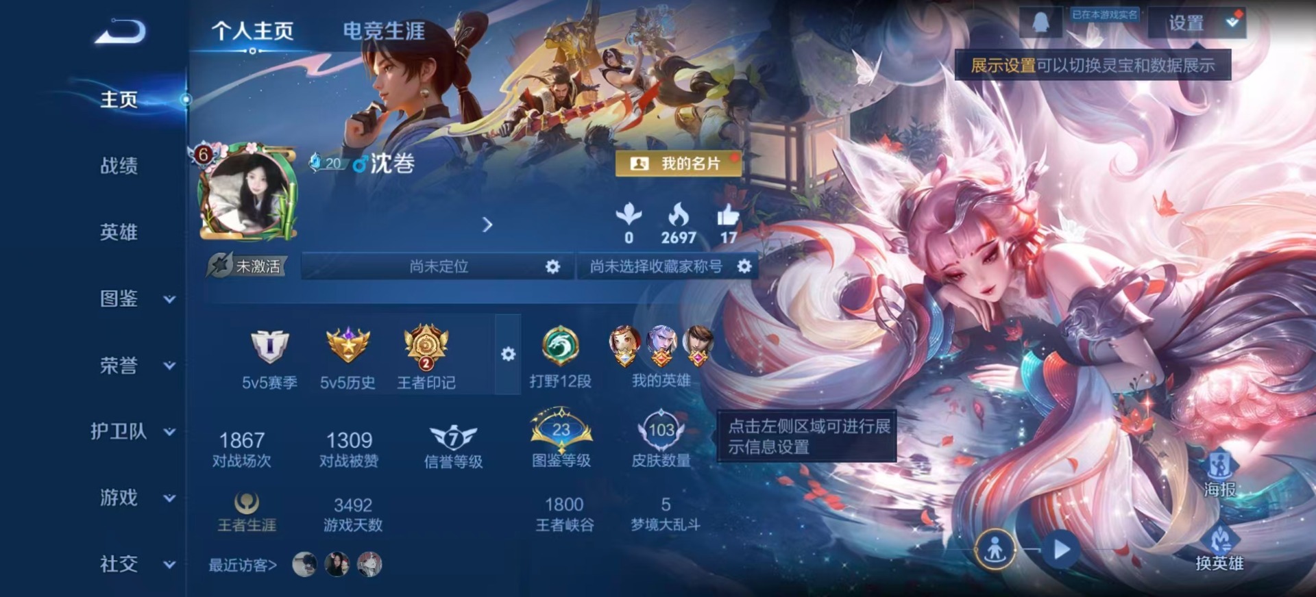 WZQM3392700王者荣耀账号详情图3