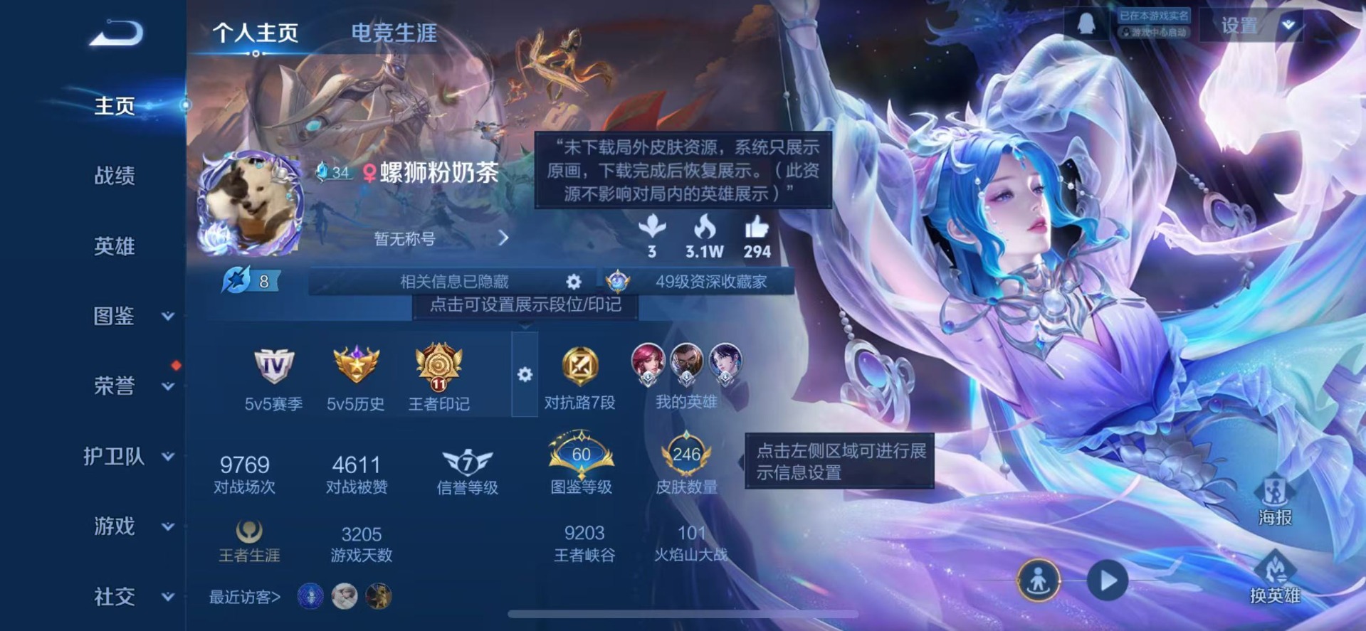 WZQM3396019王者荣耀账号详情图4