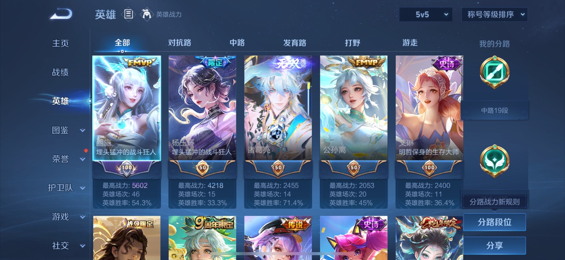 WZQM3400721王者荣耀账号详情图5