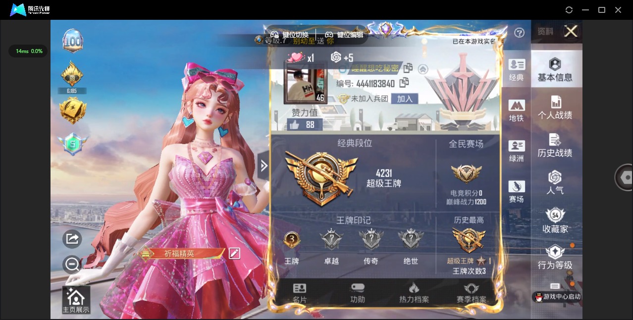 HPCMW3427383和平精英账号详情图21 HPCMW3427383和平精英账号详情图21