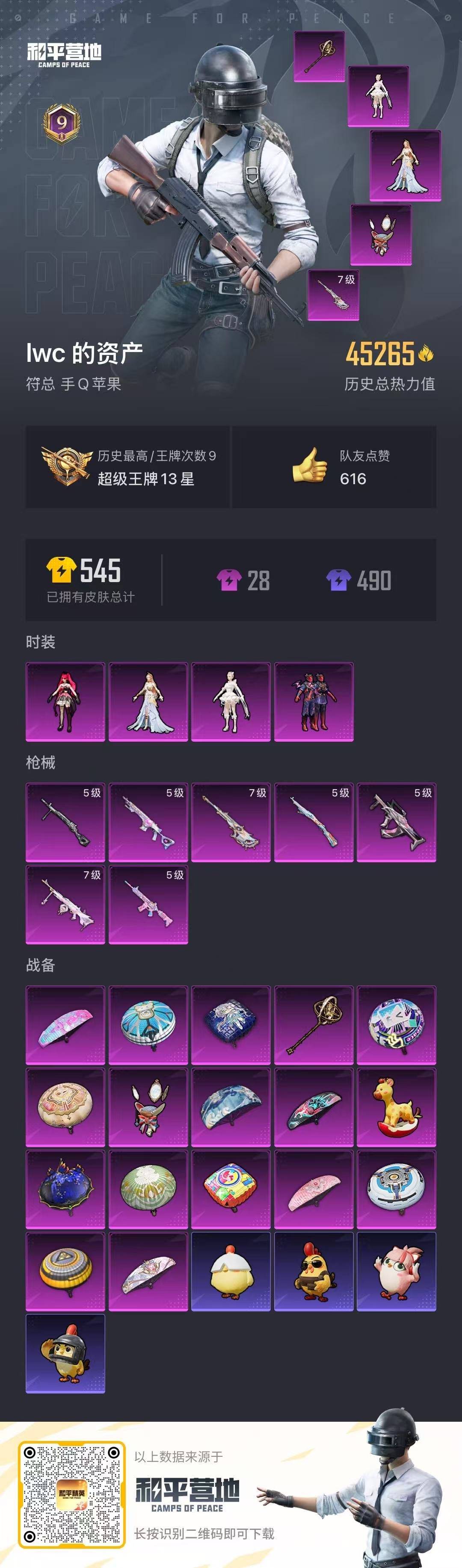 HPCMW3427405和平精英账号详情图2 HPCMW3427405和平精英账号详情图2