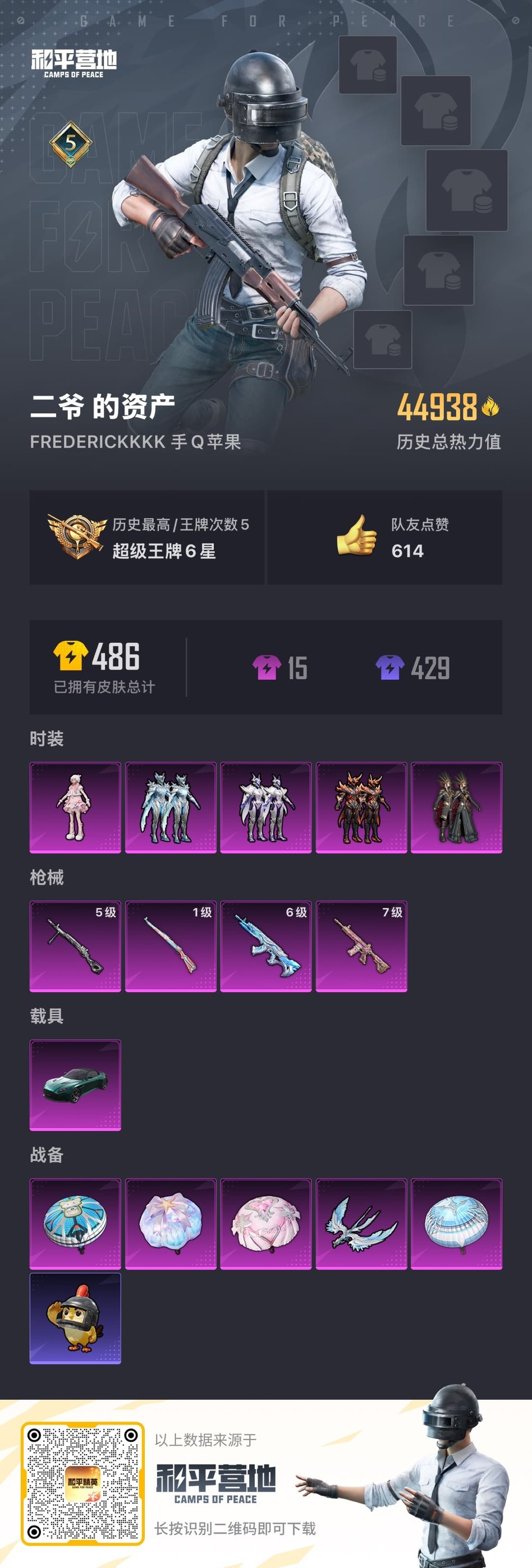 HPCMW3426918和平精英账号详情图17 HPCMW3426918和平精英账号详情图17