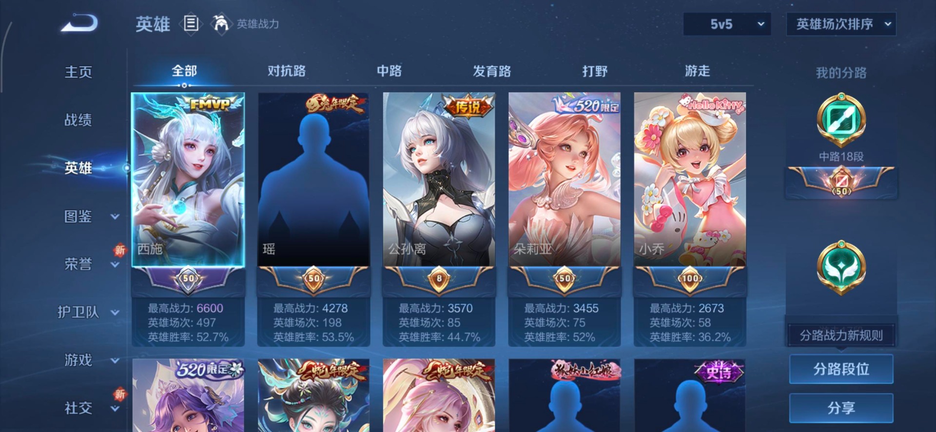 WZQM3402040王者荣耀账号详情图16