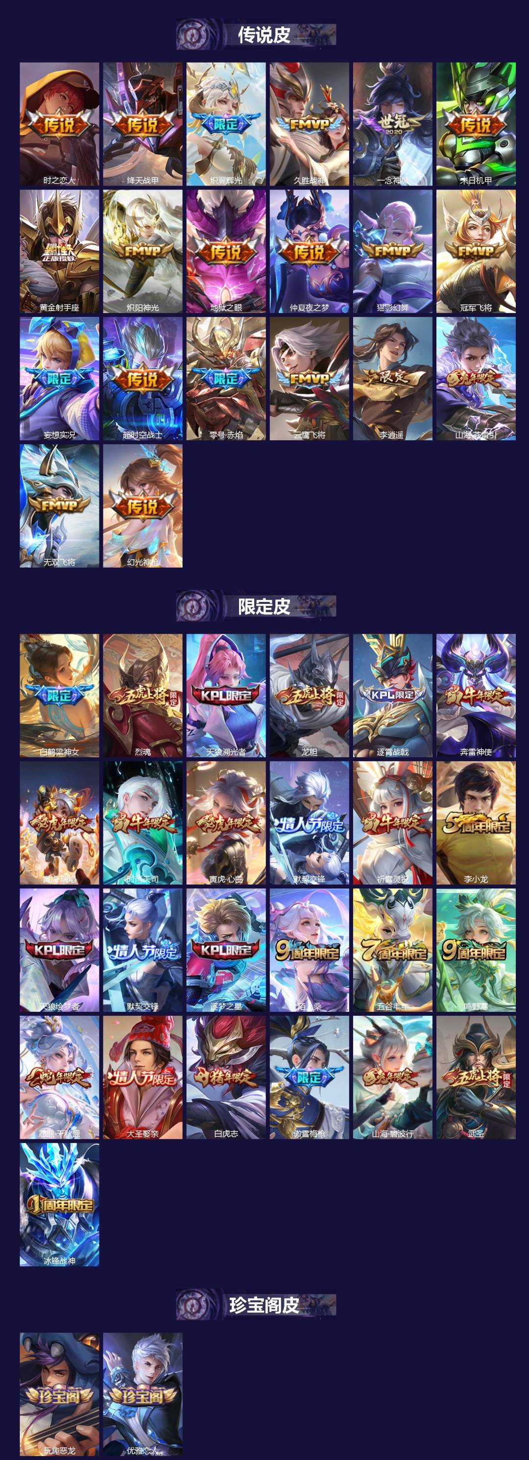 WZQM3405952王者荣耀账号详情图3 WZQM3405952王者荣耀账号详情图3