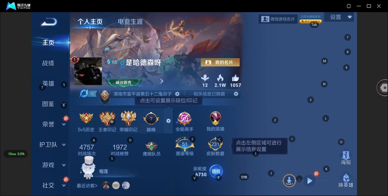 WZQM3409134王者荣耀账号详情图9