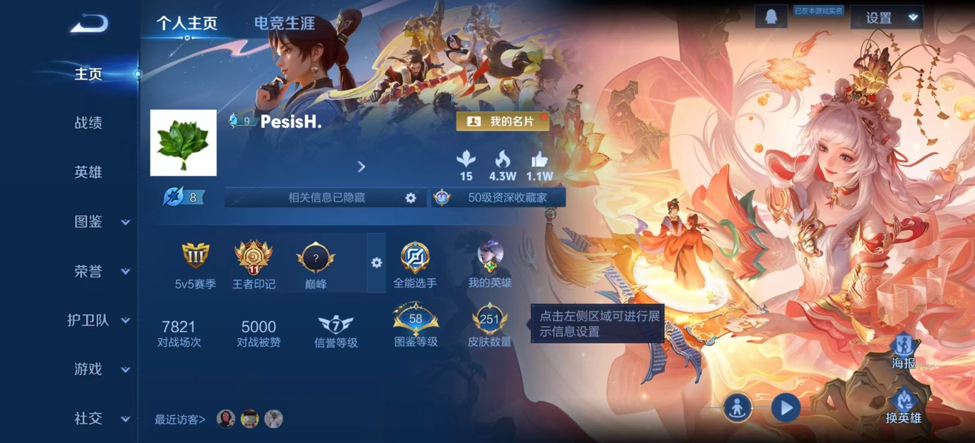 WZQM3410335王者荣耀账号详情图4