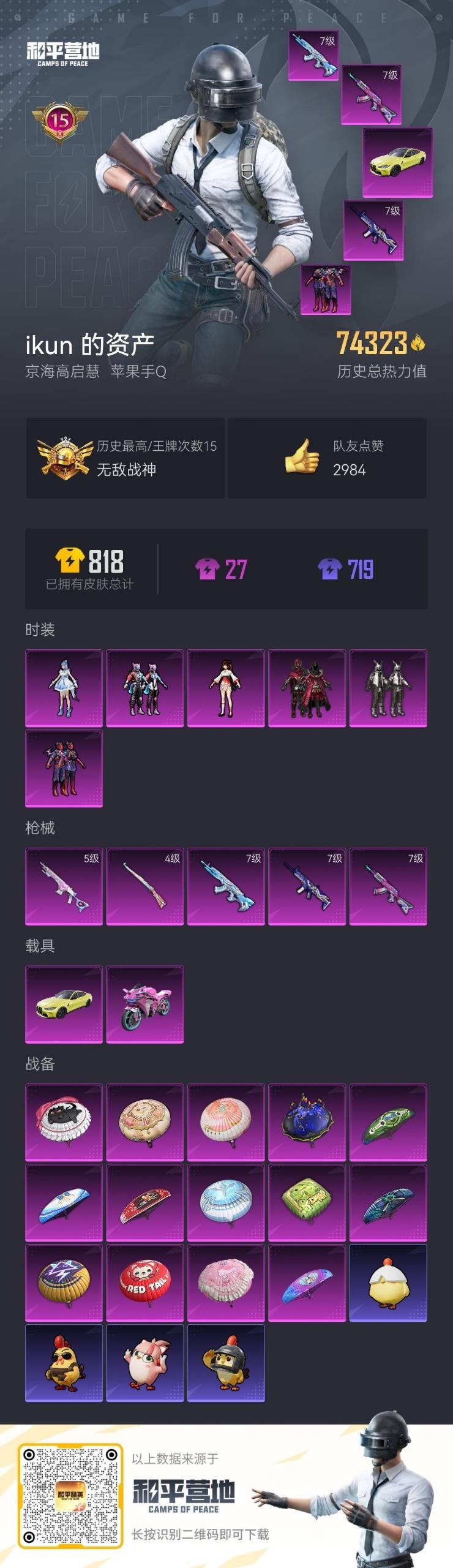 HPQM3415861和平精英账号详情图3 HPQM3415861和平精英账号详情图3