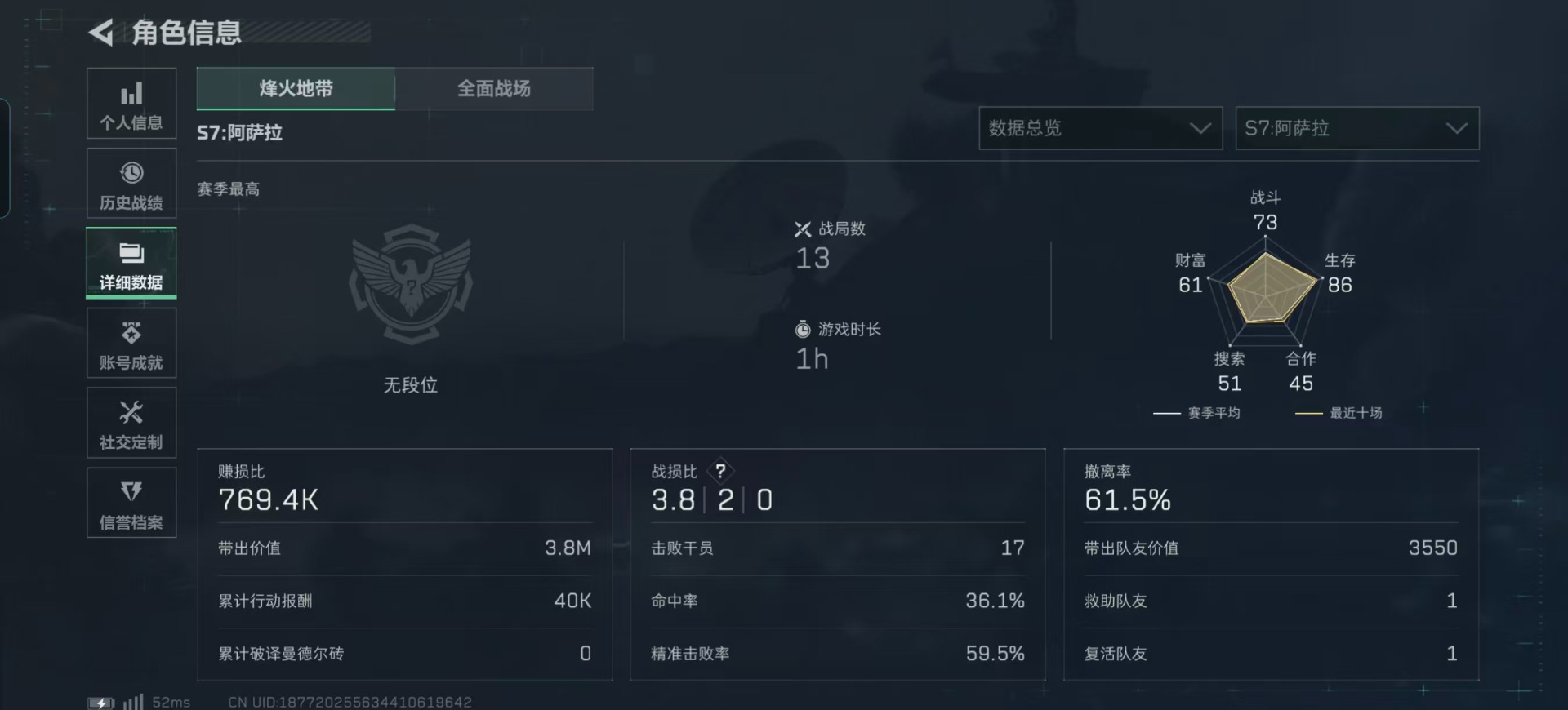 SJZQM380815三角洲行动账号详情图19 SJZQM380815三角洲行动账号详情图19